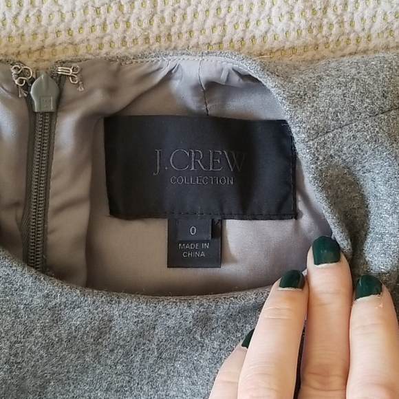 COPY - J.Crew Collection Wool-blend Short Sleeve Dress - Picture 5 of 6